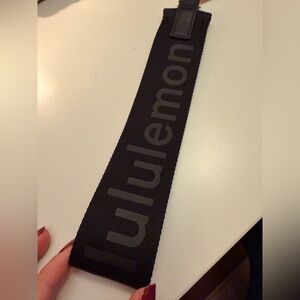 Lululemon Never Lost Black Monochrome Keychain